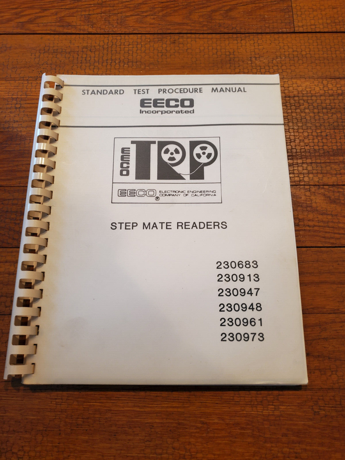 EECO STEP MATE READER- STANDARD TEST PROCEDURE MANUAL