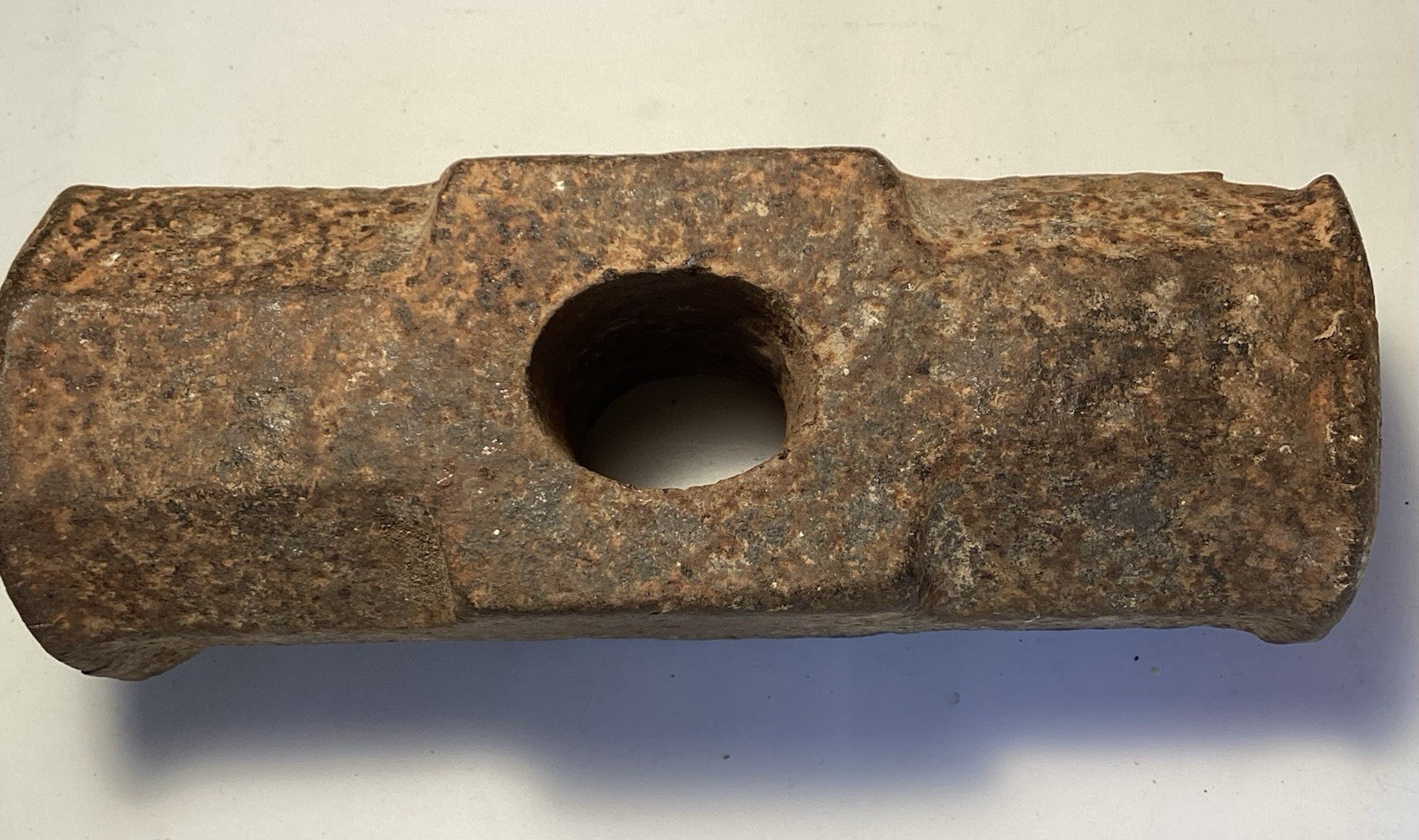 Vintage Unbranded Sledge Hammer Head Octagonal 7.5 Pounds
