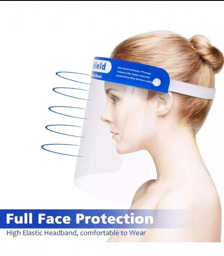 10pcs Disposable face shield Plastic Face Shield