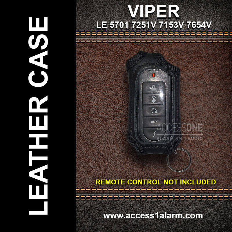 Viper 7654V Genuine Leather Protective Remote Control Case For Viper 5704V