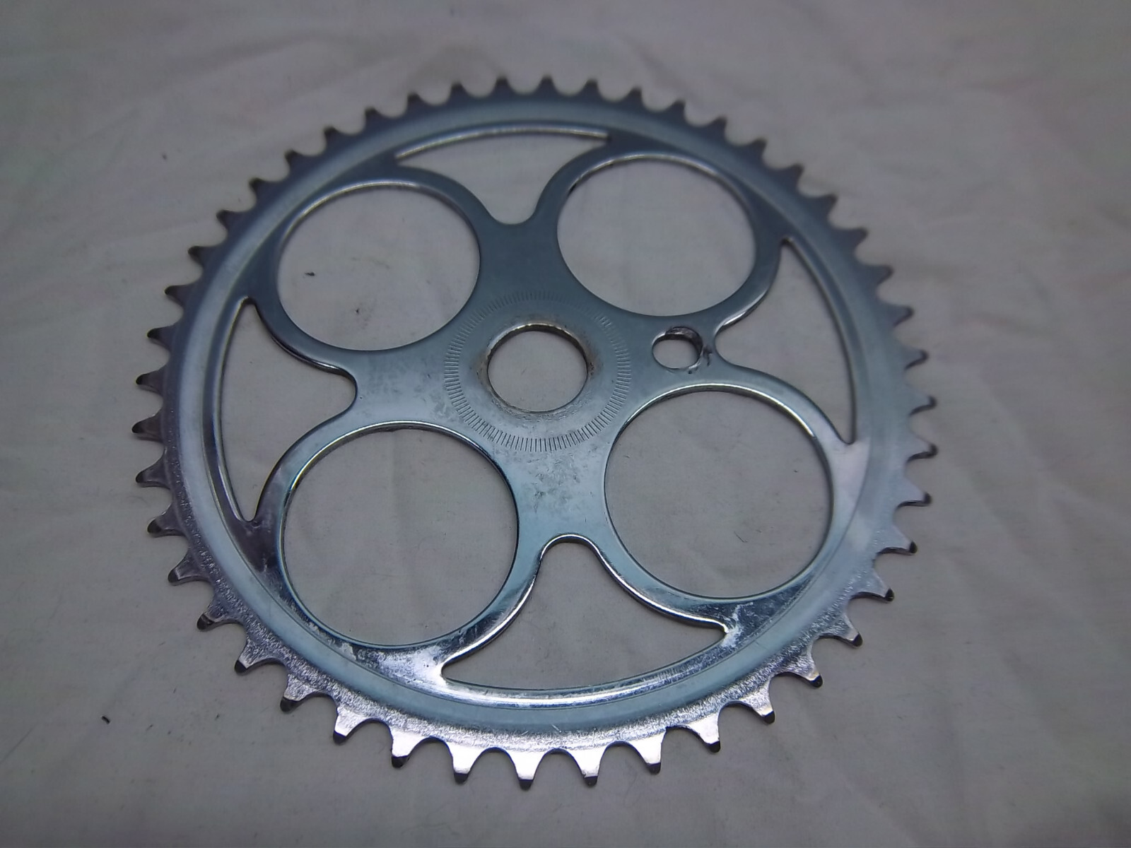 1 front chrome chainring / chainwheel 46T BMX / cruiser VGC