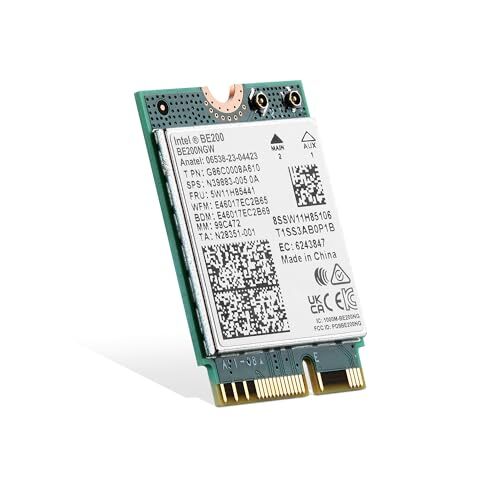 WiFi7 Card M.2 BE200 WiFi Network Adapter Intel BE200NGW Chip Bluetooth 5.4 8...