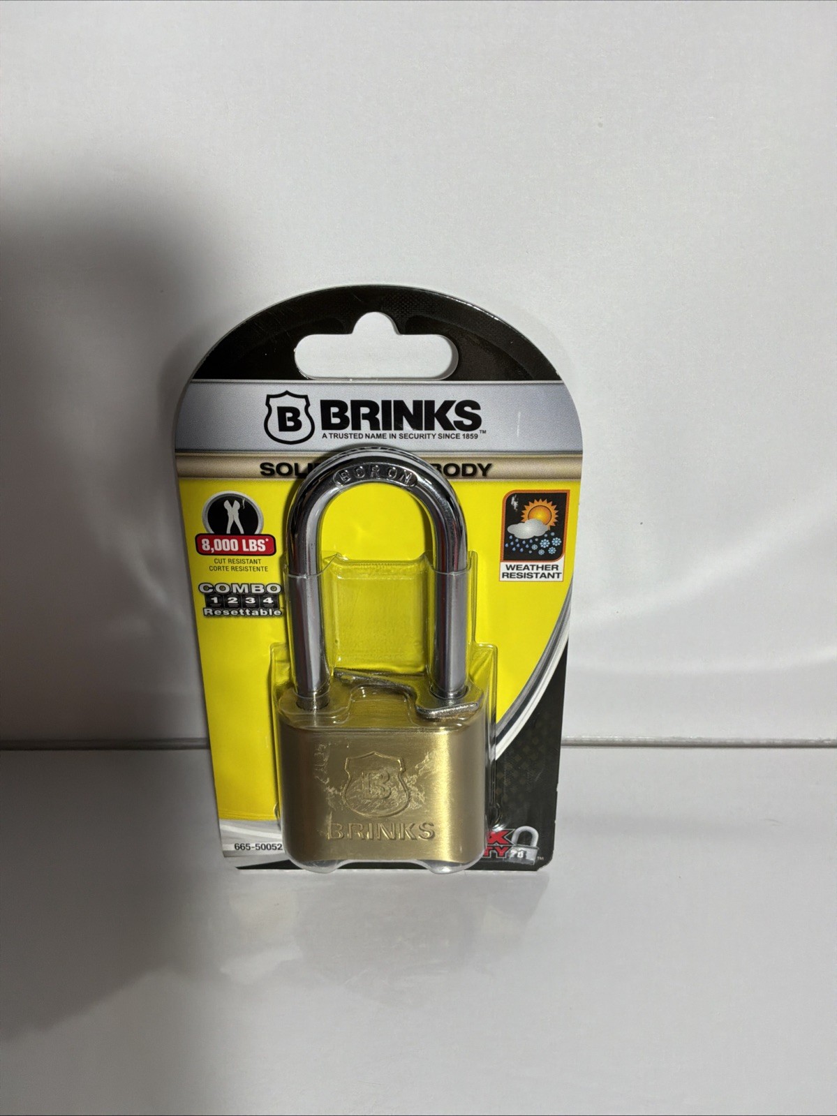 BRINKS (665-50052) Combination Lock Resettable, 50mm 2" Solid Brass (L24)