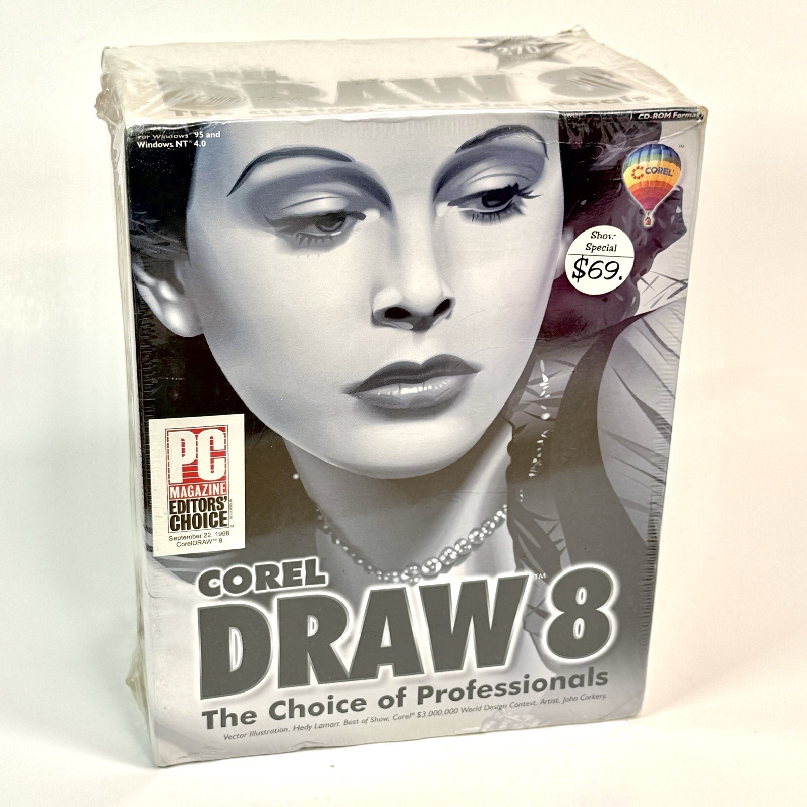 COREL DRAW 8 Software New & Sealed for Win95 & NT 4.0 1998 Read Description