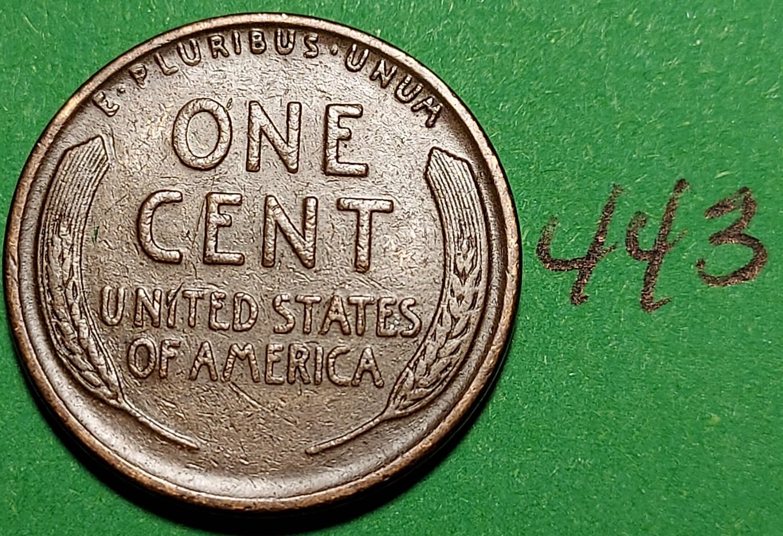 1928-S Lincoln Wheat Cent EXTREMELY FINE #443