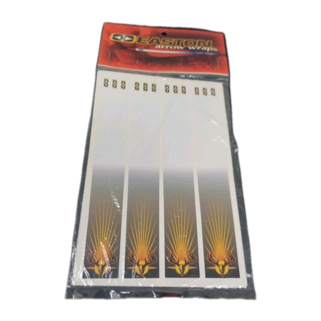 Easton 12pk 7" Arrow Wraps: White Bucks Skull Fade: Vinyl Stickers: 1" Wide
