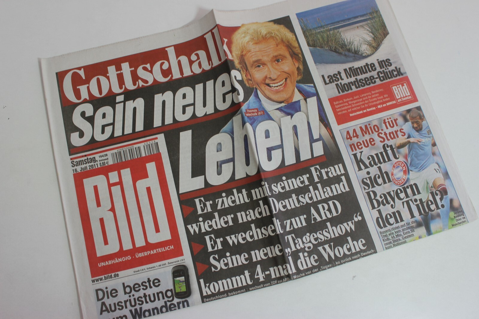 BILDzeitung 16/07/2011 July 16/7/2011 Special Occasion Gift