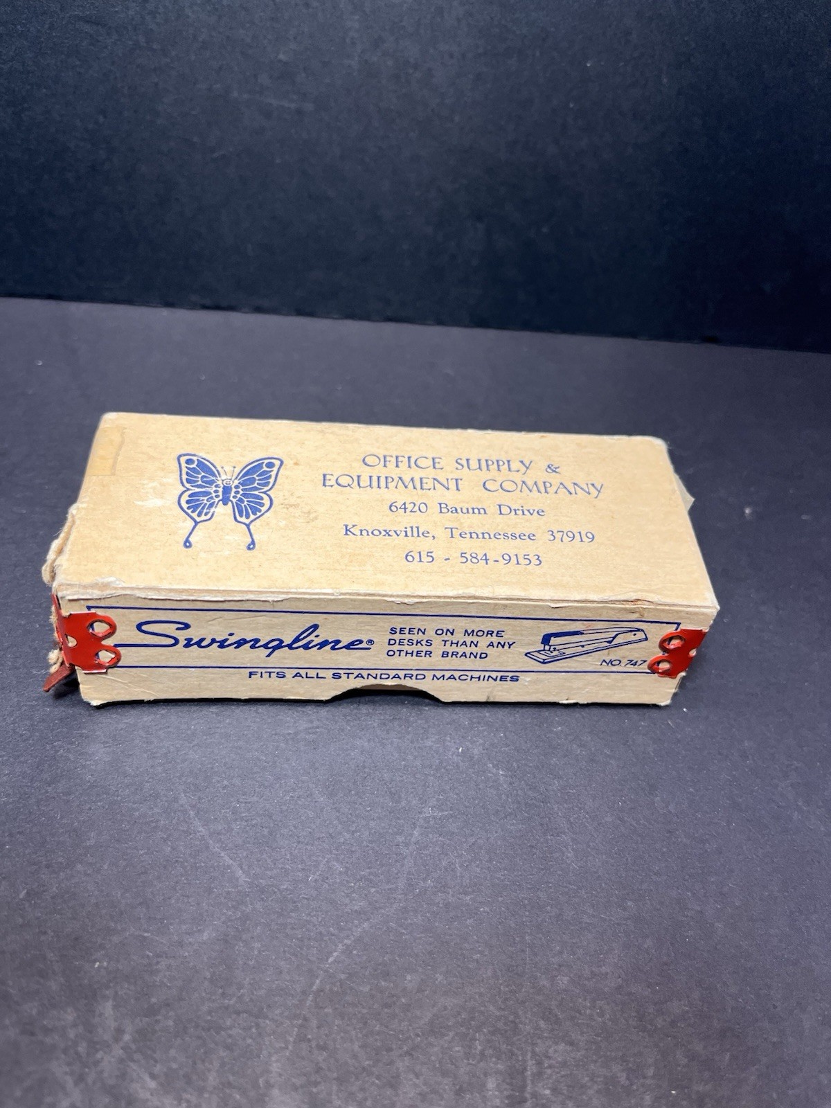 Vintage Collectible Box of Swingline SF-35 Staples Knoxville TN Office Supply