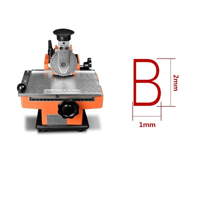 Manual Steel Embossing Machine Metal Aluminum Engrave Embosser Marking Tool