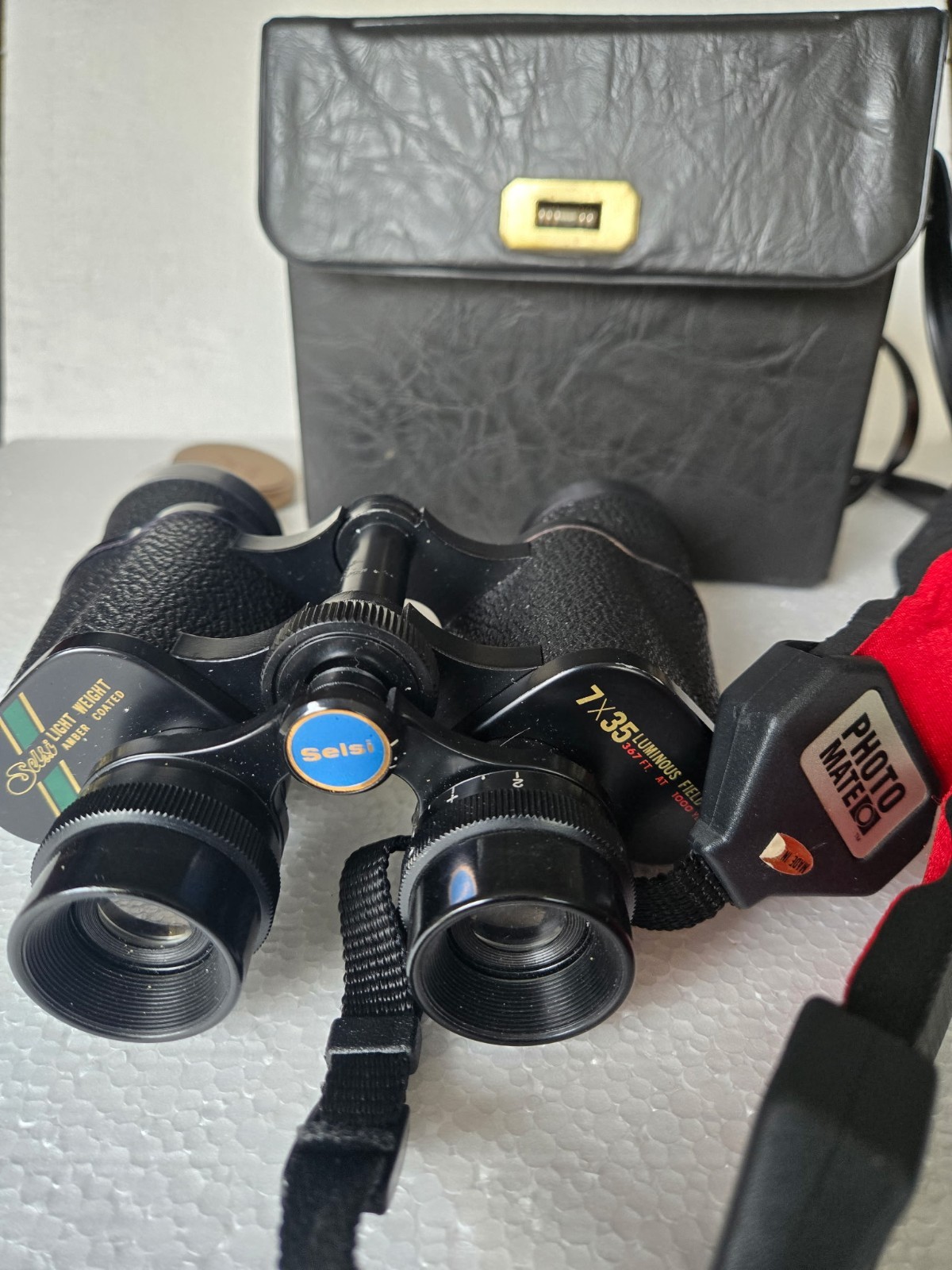 Sesli Binoculars 7x35 Luminous W/ Case And Strap