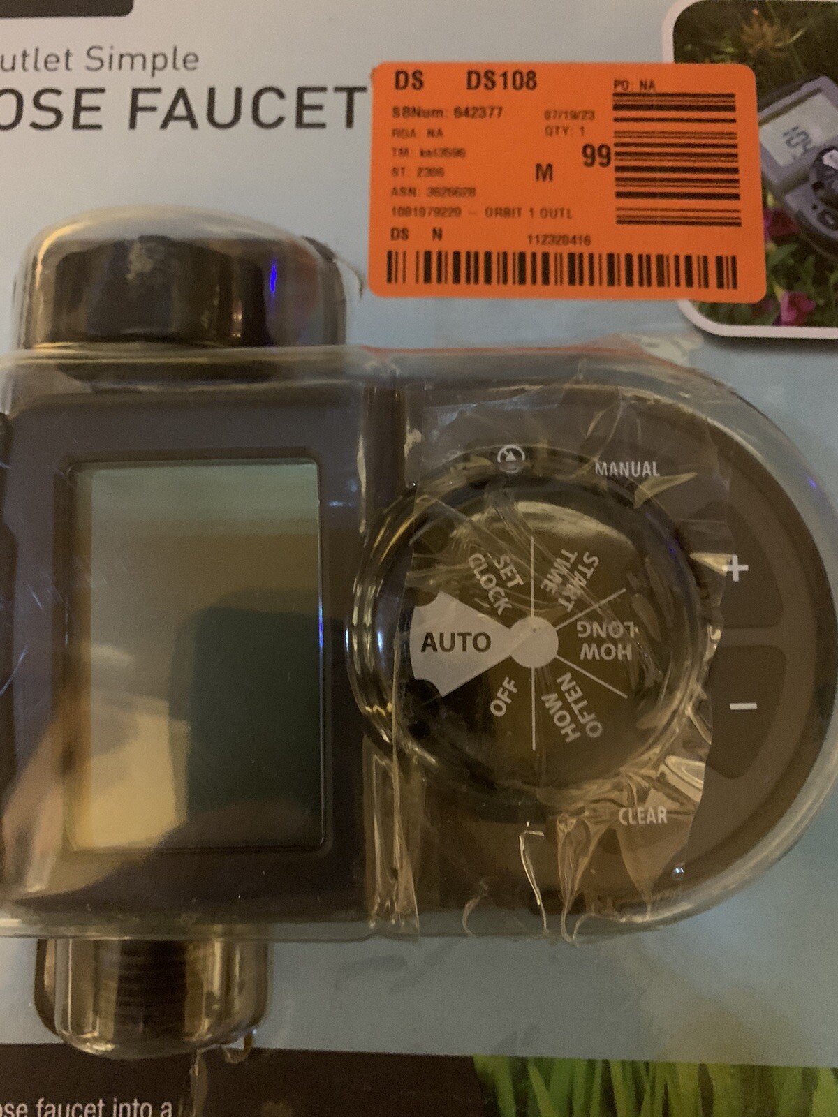 Orbit Faucet Timer (360 min. Max. Cycle) With Digital Display And Hose-End Timer