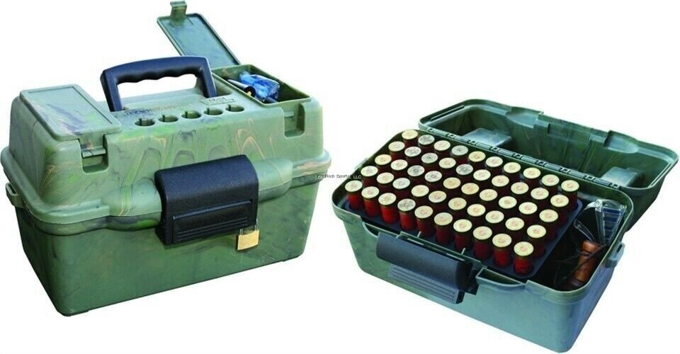 MTM Deluxe Shotshell Case Holds 100 Rounds 12/20 Gauge Camouflage SF100D-09