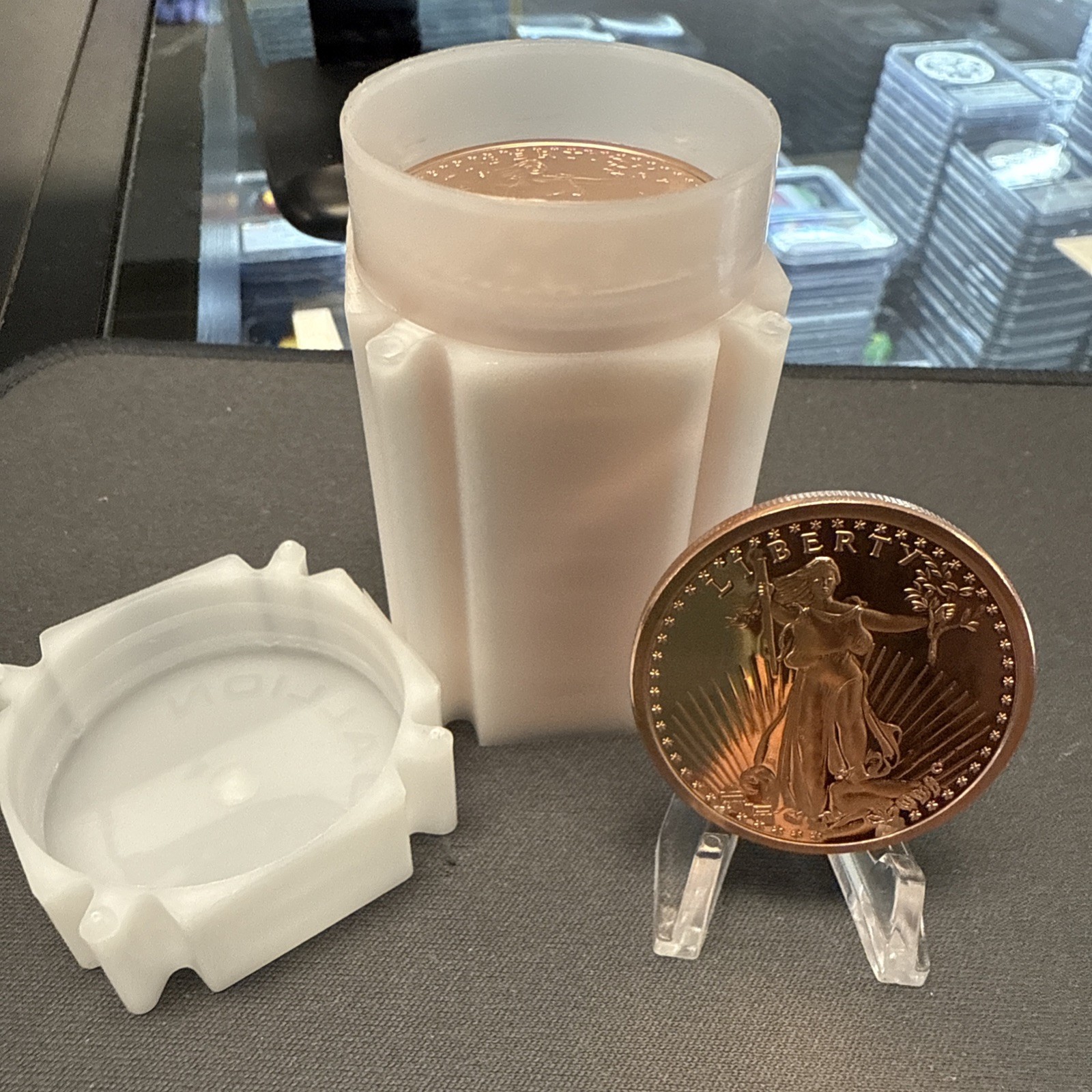 Tube Of 20 X 1 Oz WALKING LIBERTY W/ WINGS Copper .999 Fine Round Coin