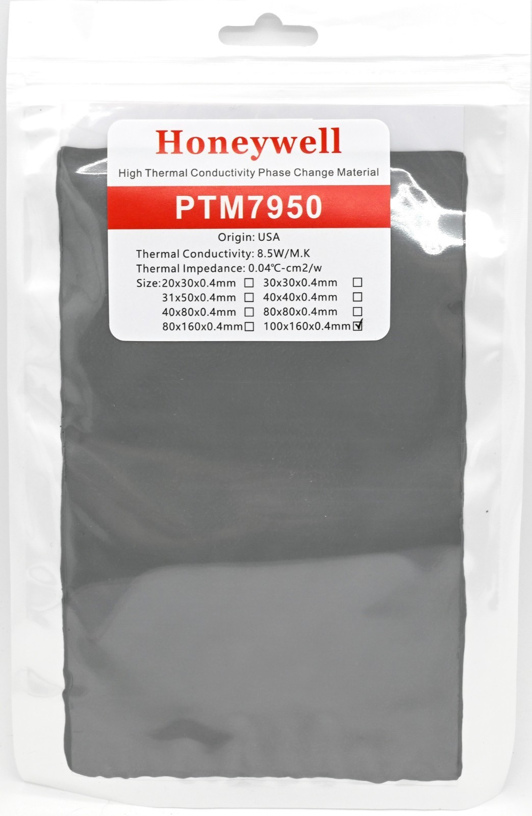 Honeywell PTM7950 100x160x0.4mm Phase Change Thermal Paste Laptop CPU Graphics