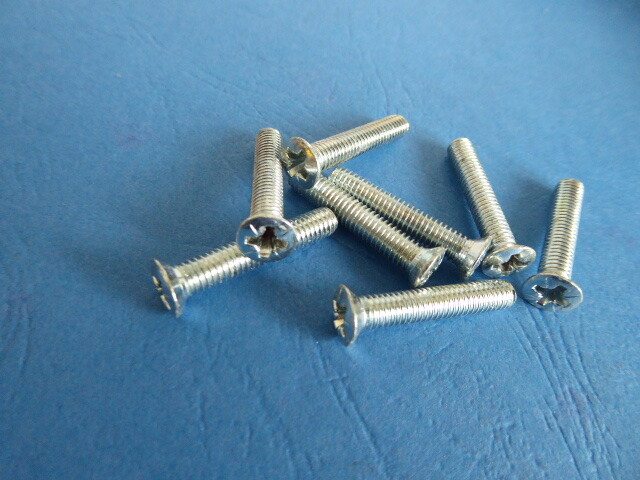2BA Pozi Raised Head Countersunk Steel Screws - Brand New