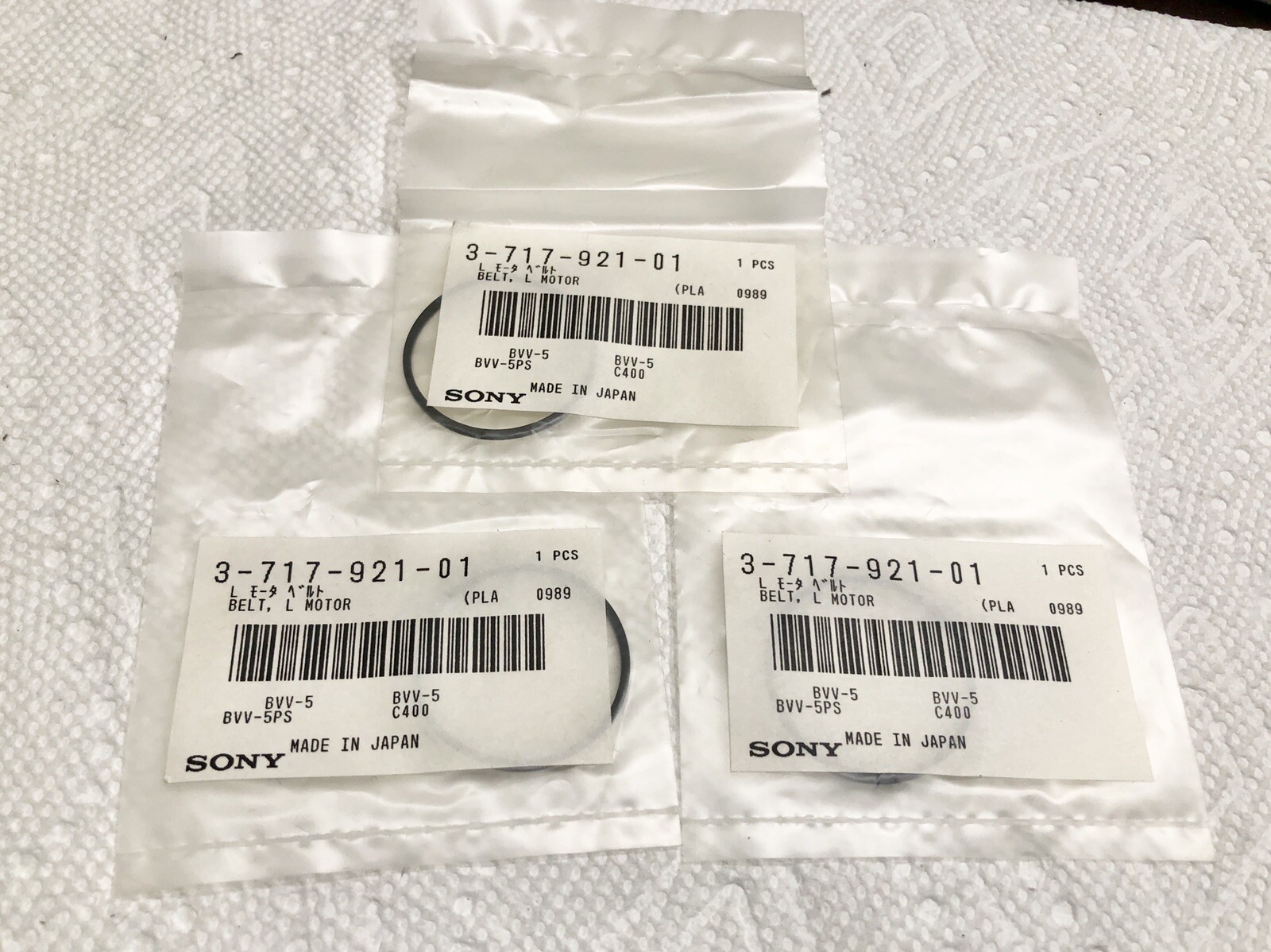 SONY 3-717-921-01 L Motor Belts For BVV-5