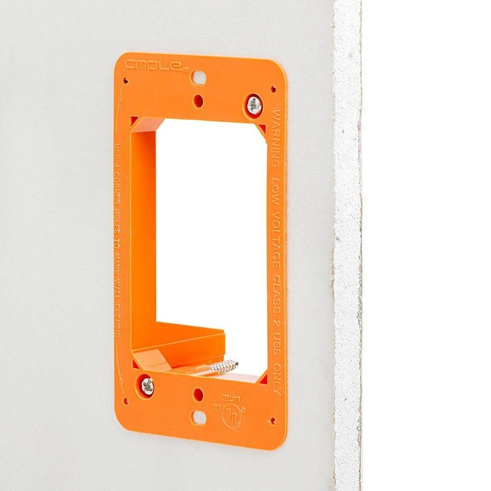 Low Voltage Mounting Bracket 1 Gang Multipurpose Drywall Mounting Wall Plate ...