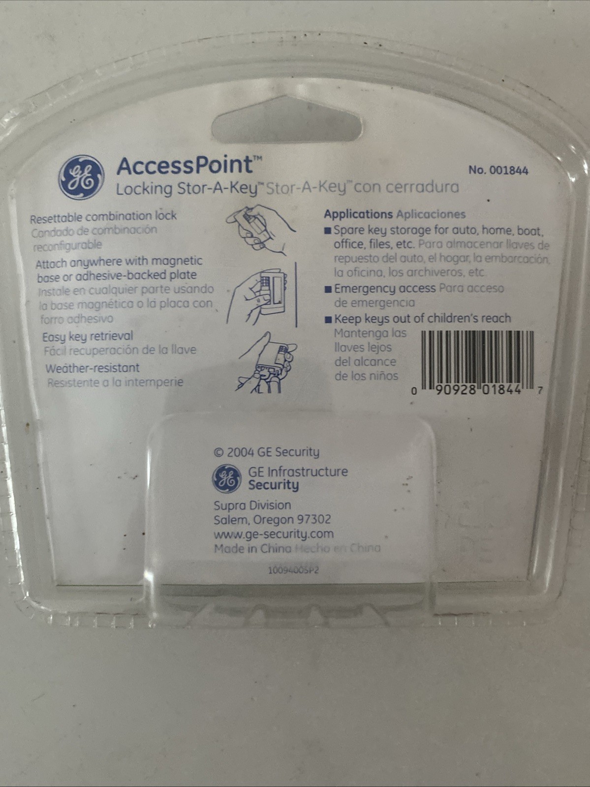 GE Access Point Locking Stor-A-Key Powerful Magnet & Resettable Combination Lock