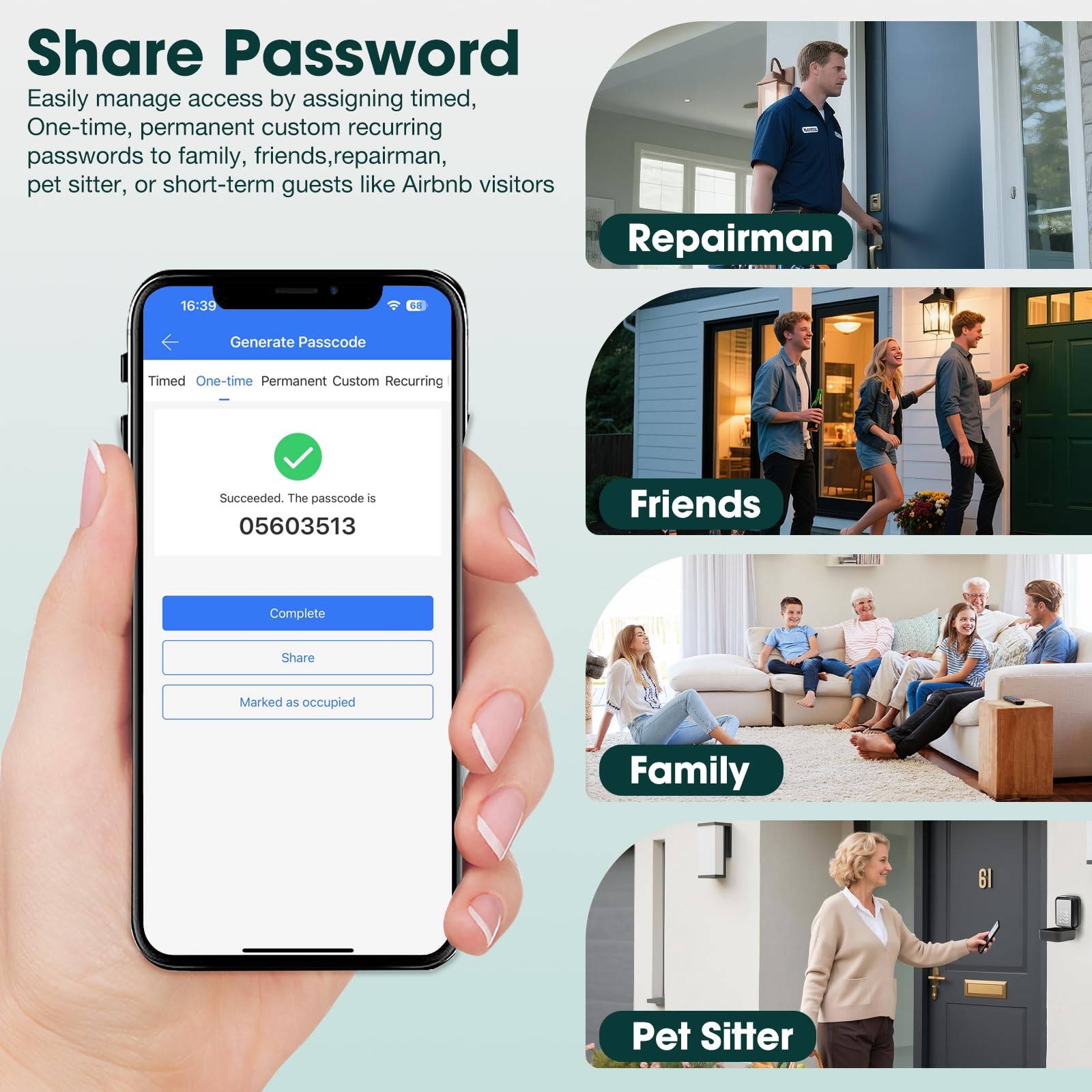 Smart Key Lock Box Electronic Bluetooth Lock Box with APP Control & PIN Code ...