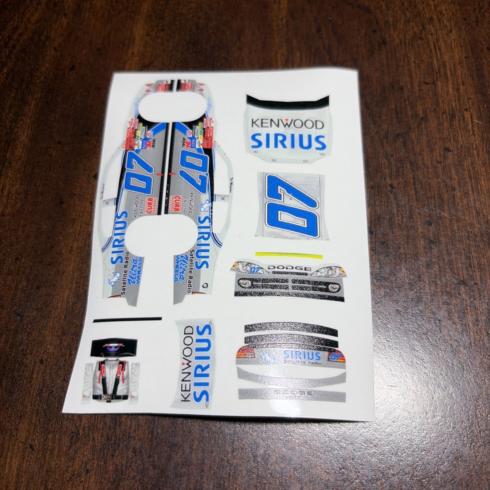 2002 Ted Musgrave Sirius 1/64 Scale Custom Peel And Stick Decals