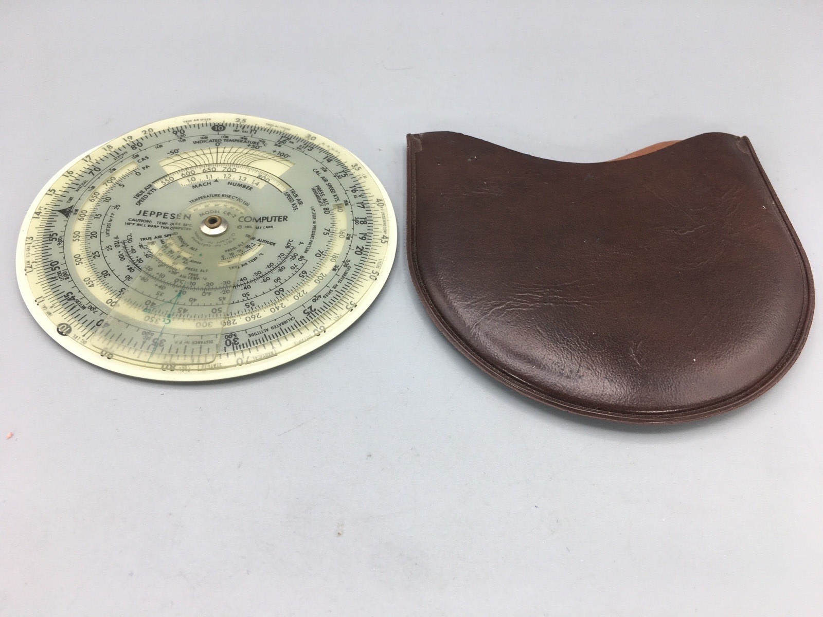 Jeppesen Computer Aviation w/ Pouch Pilot Vintage Model CR-2 1955 Ray Lahr
