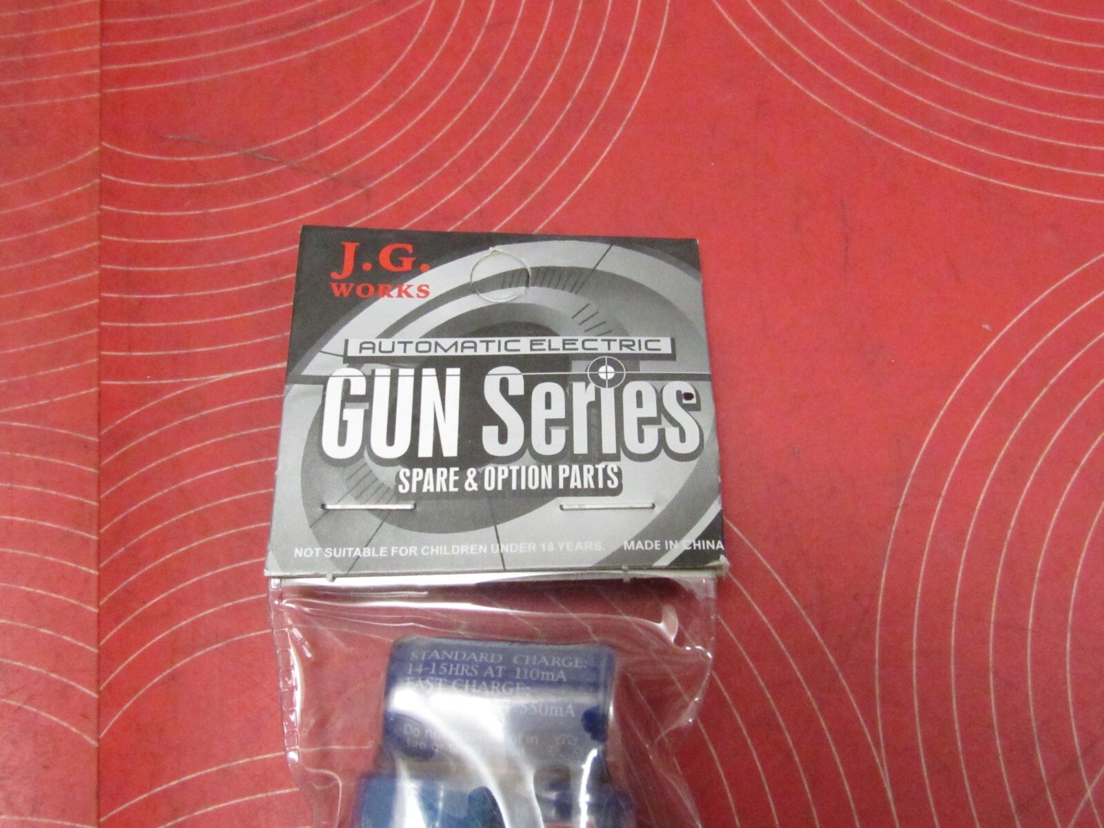J.G Works 1100mA Ni-MH Battery W/ Mini Tamiya Plug For Airsoft Gun/RC Car. #0234