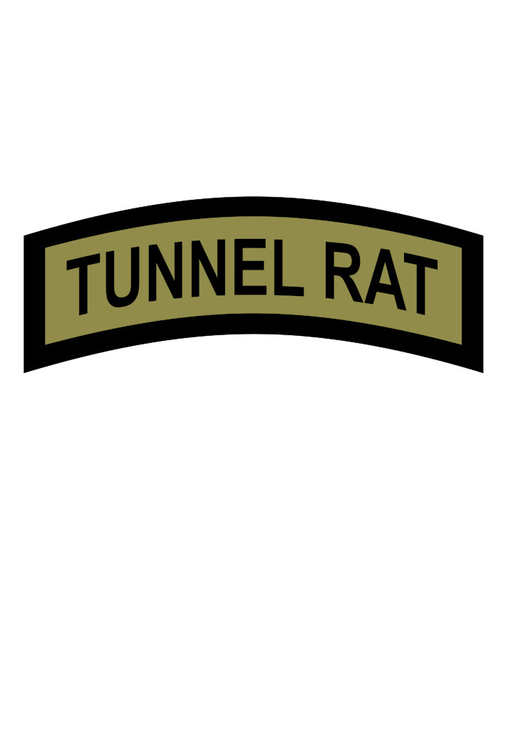 TUNNEL RAT Tab Vinyl Window Decal/Sticker