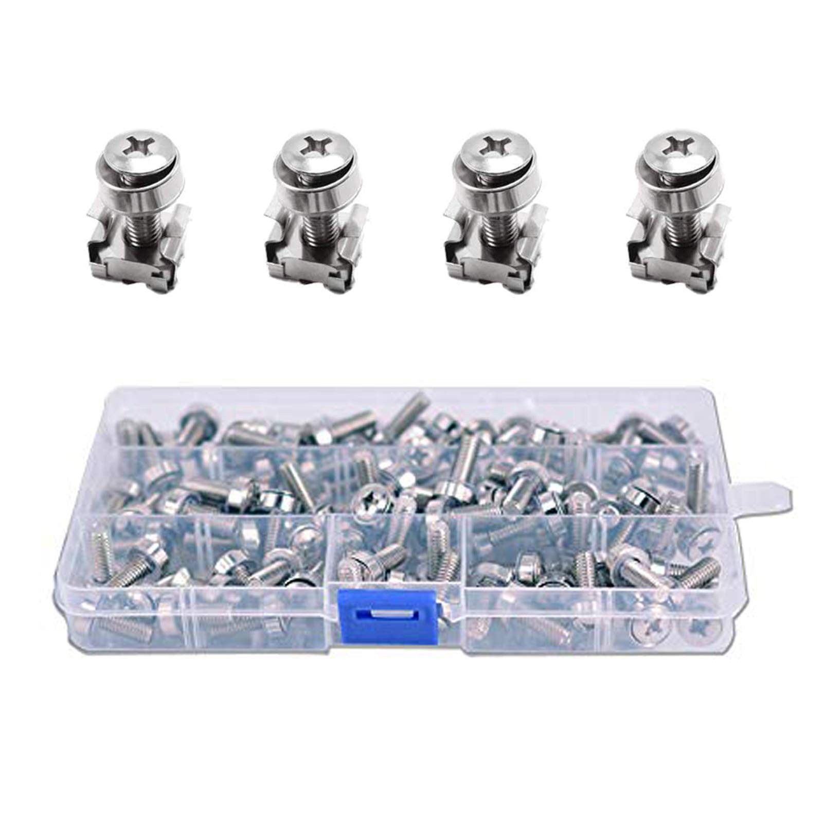 Server Rack Cage Nuts Screws Washers M6 Mounting Hardware 50 Sets