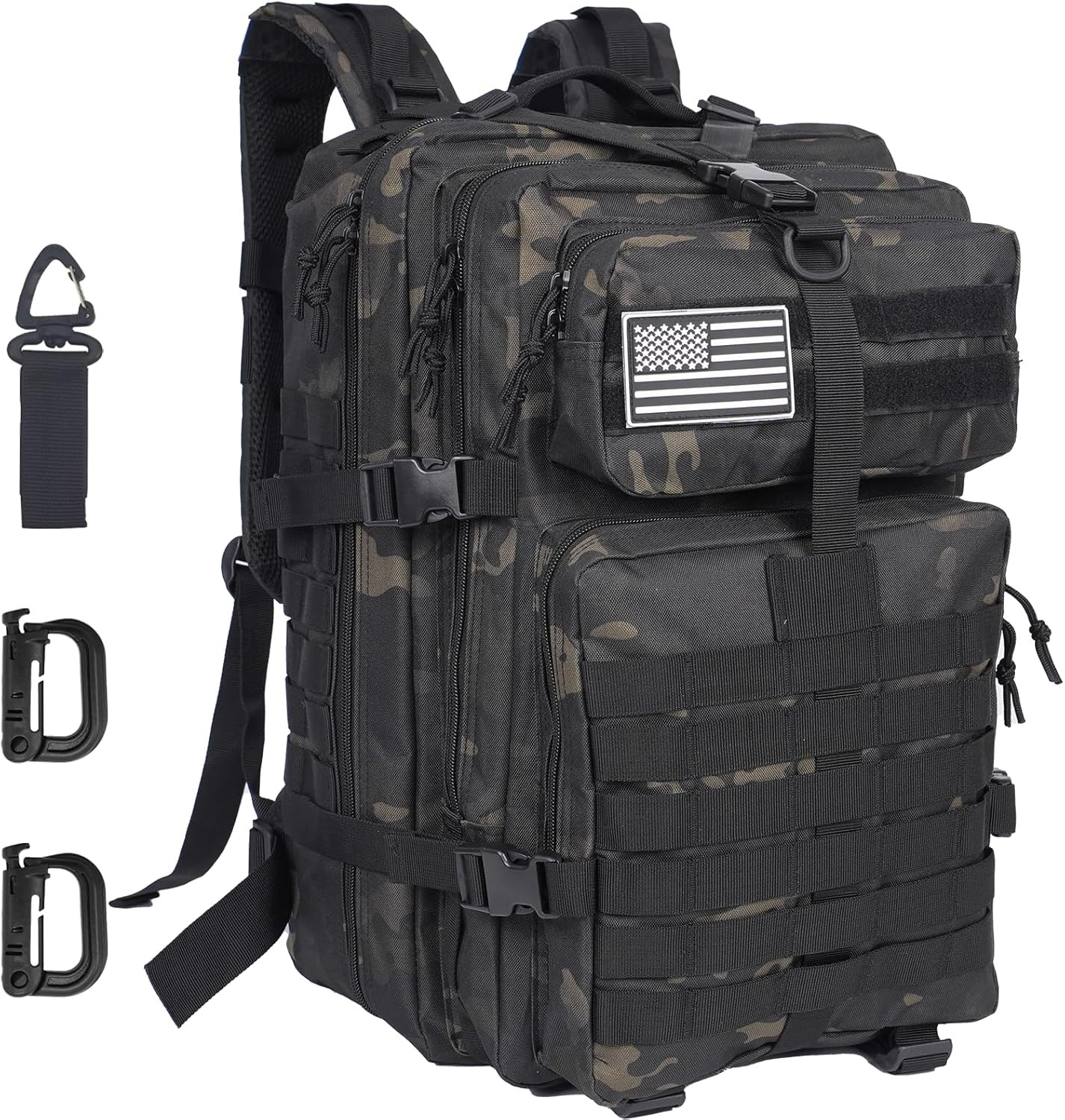 50L Large Military Tactical Backpack Molle Army Assault Pack for Travel Camping