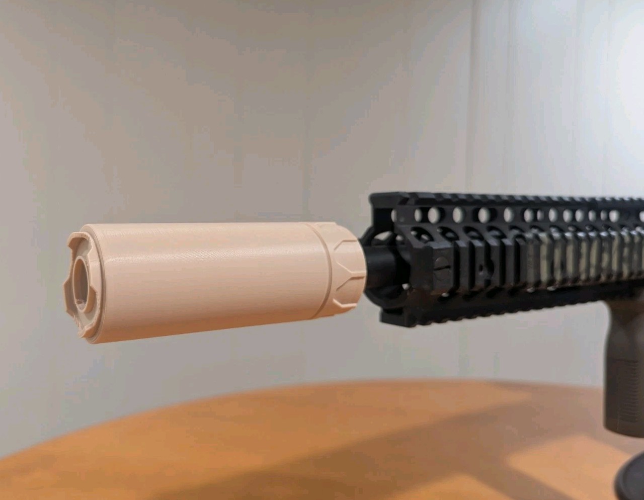 Airsoft 14mm CCW Barrel Extension, AEG, GBB, Tan, Toy, Tactical, Accessory