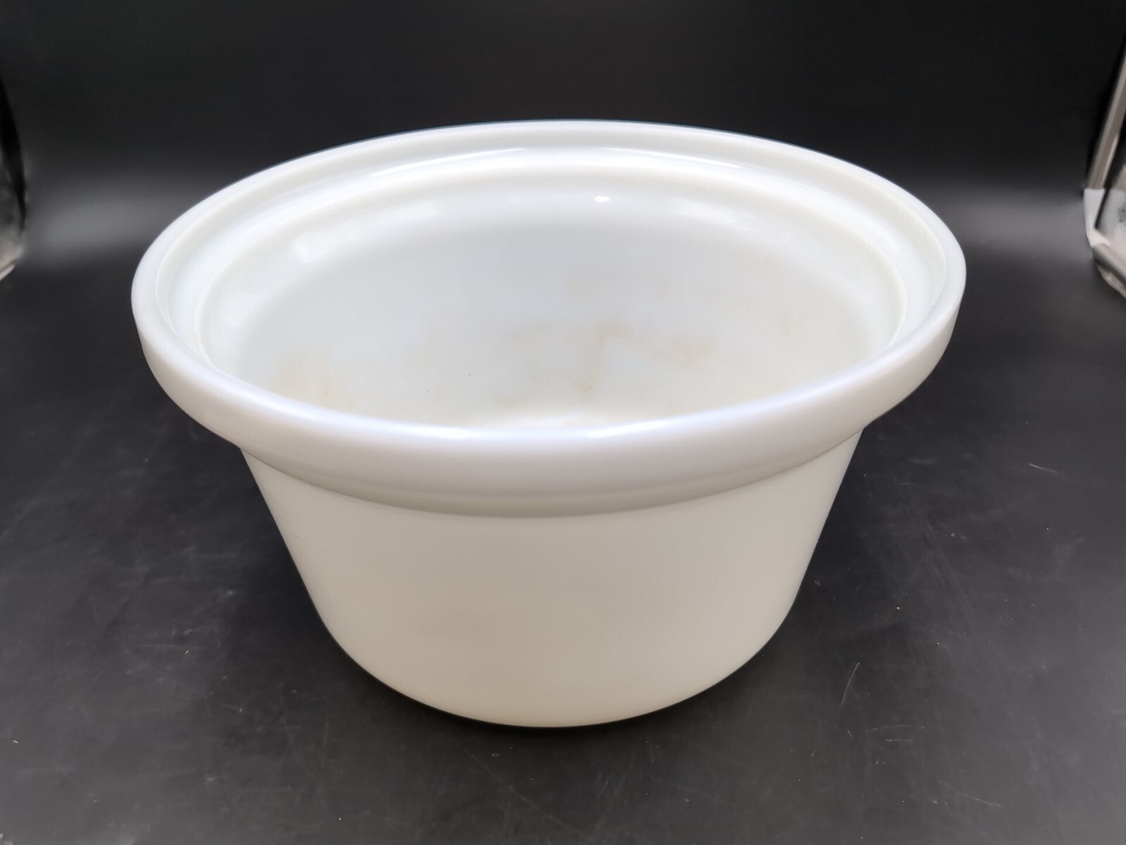 Vintage Milk Glass Crock Pot Insert for K-Mart L'Automatique Automatic Sim R Pot