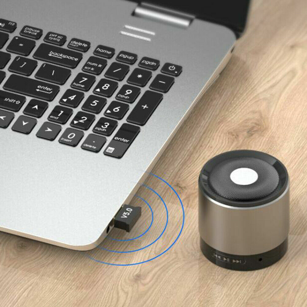 USB Bluetooth 5.0 Adapter Wireless Dongle Stereo Receiver Audio For PC Laptop TV