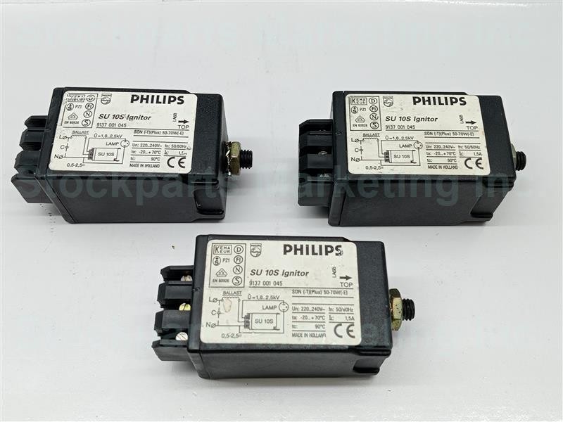 LOT 3 PCS. Philips SU 10S 9137 001 045 IGNITOR 30 Days Warranty Fast Shipping!!!
