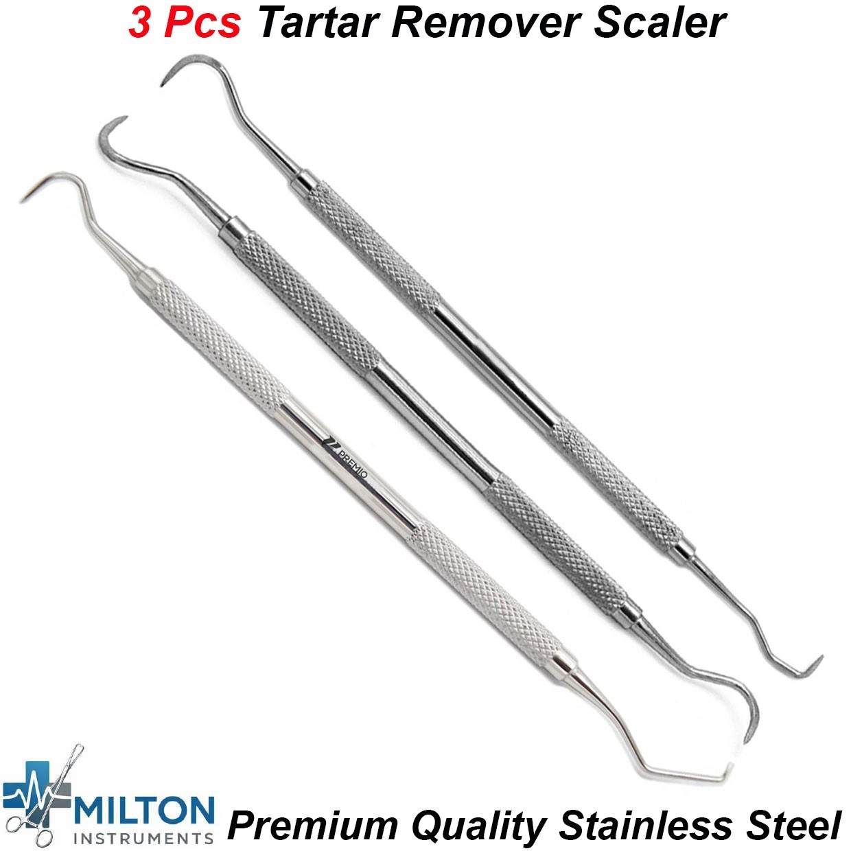 Dental Tartar Calculus Plaque Remover Tooth Cleaning Scaler  Scraper Dentist Kit