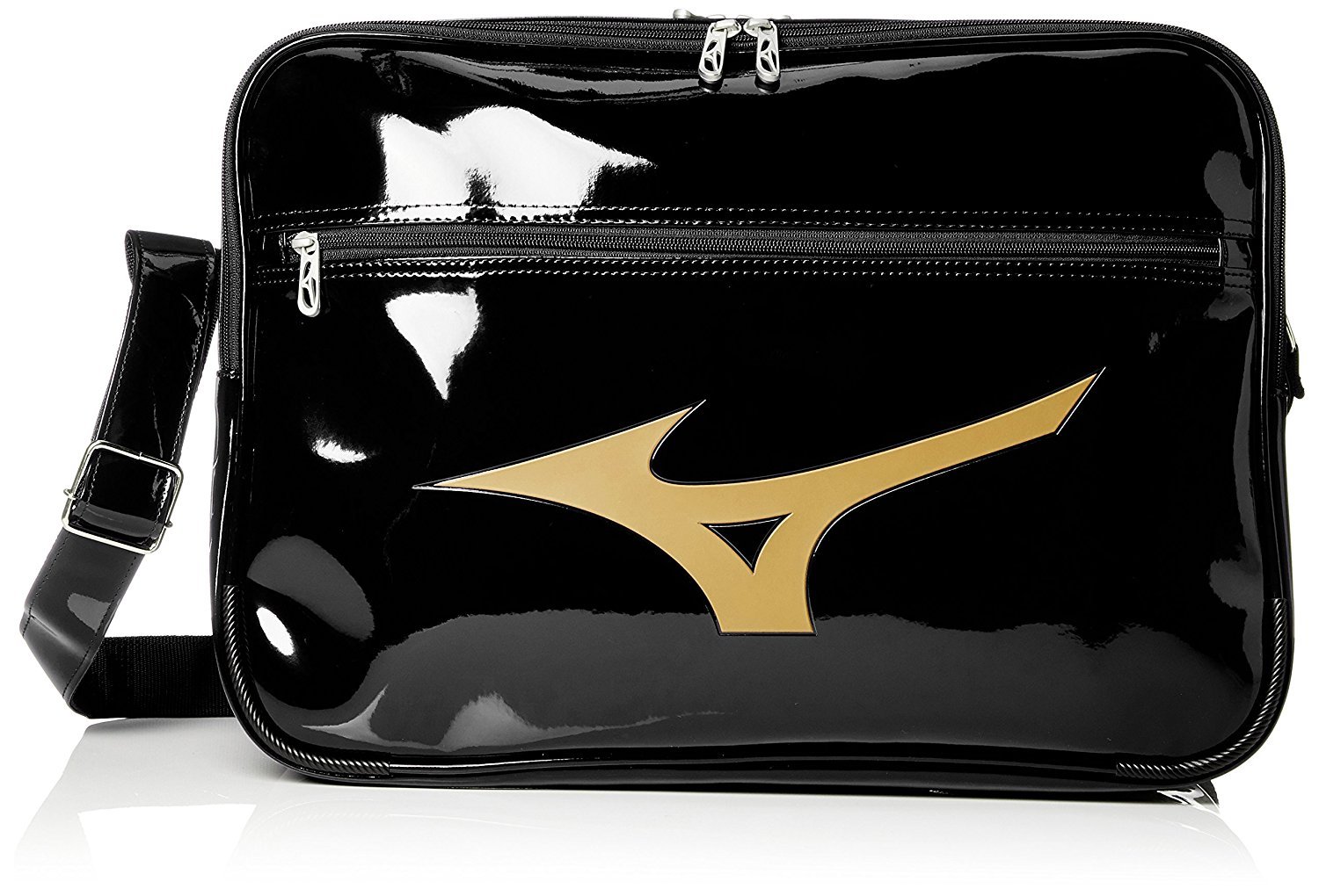Mizuno JAPAN Football Volleyball Baseball Enamel Shoulder Bag 33JSB212 Black G