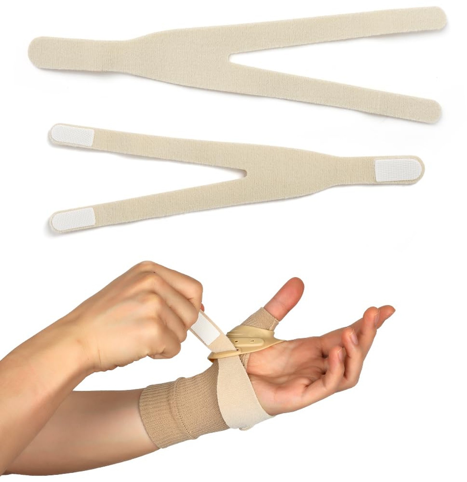 FORTEMOTUS CMC Thumb Brace Straps, Comfortable Replaceable Straps for CMC Thu...