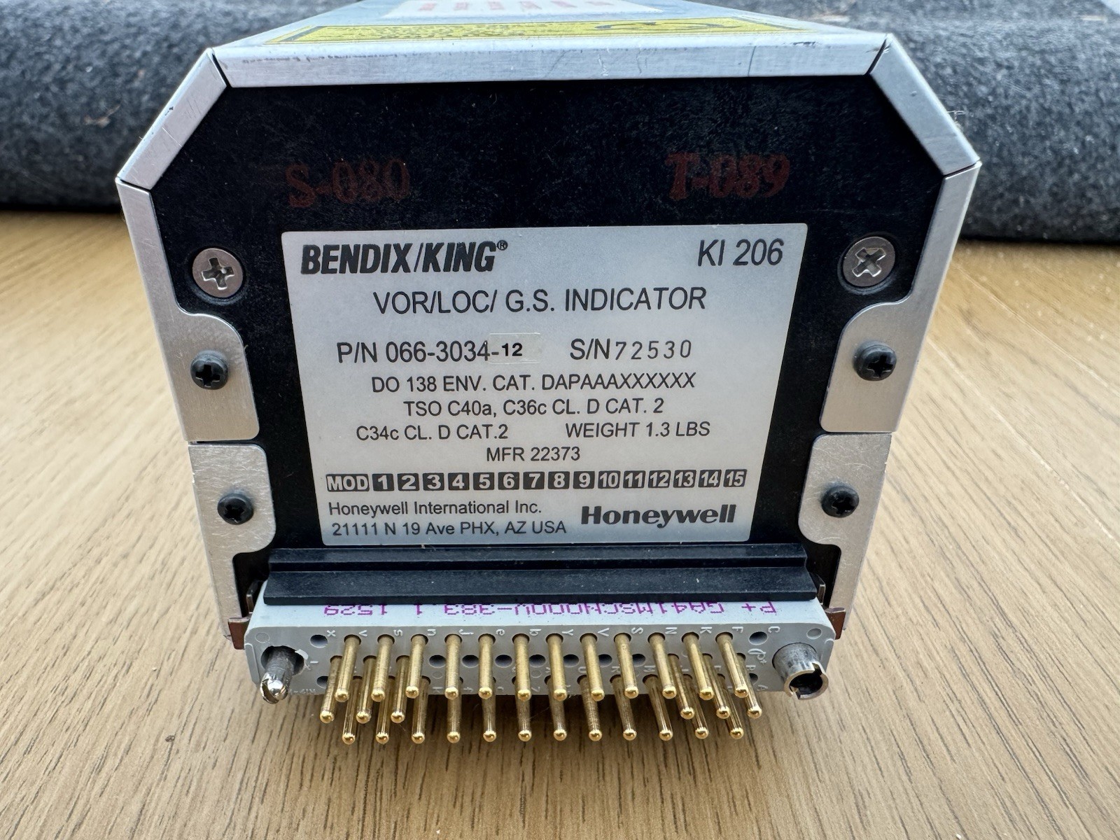 Bendix King VHF/VOR/GLIDESLOPE KX165A 8.33khz Plus KI 206