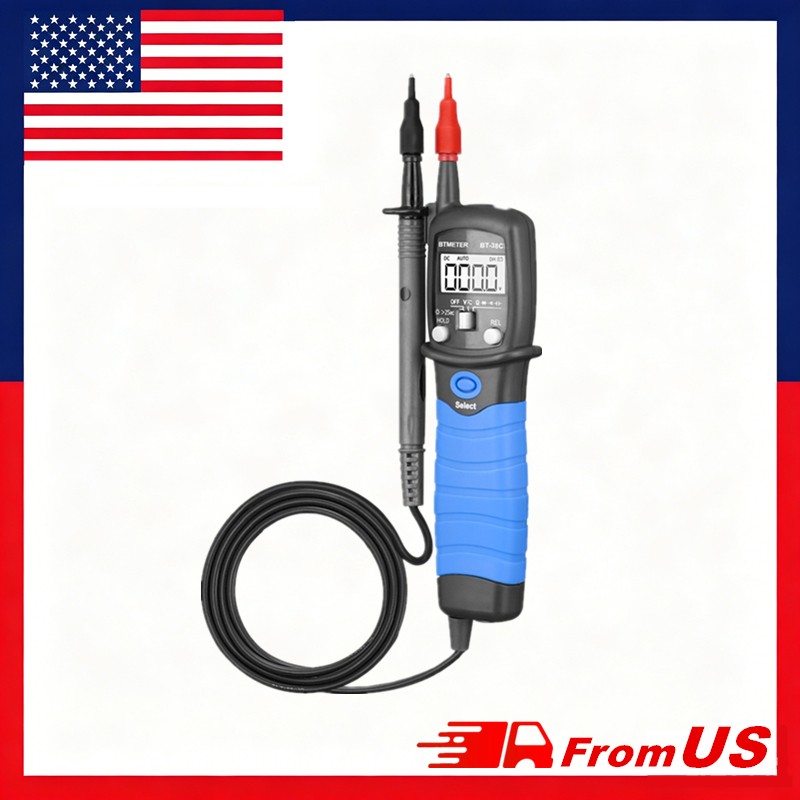 Pen-Type Digital Multimeter 6000 Counts 600V True RMS 60MΩ 60mF Backlit LCD
