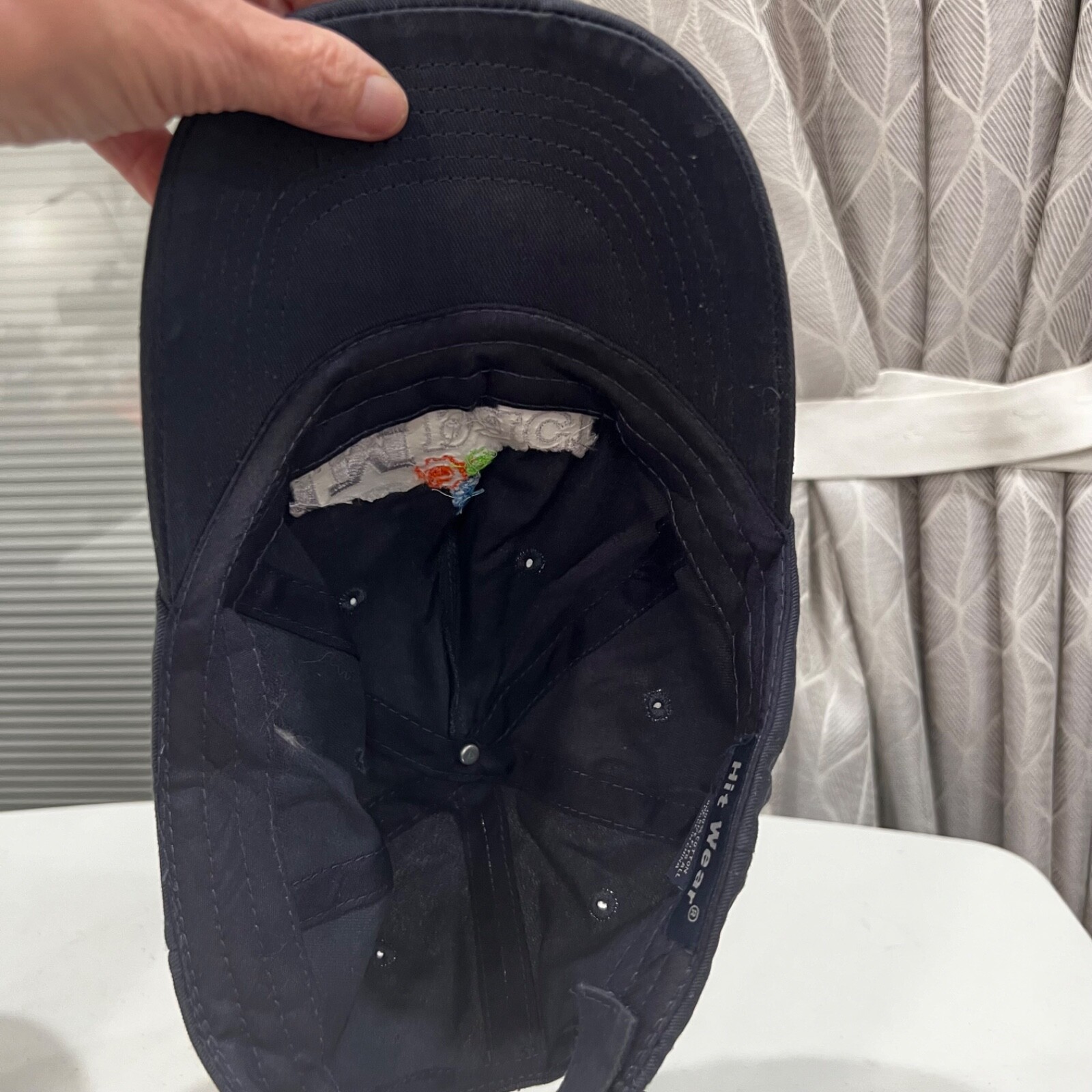 Impact Challenge Navy Hat Cap Hook Loop Hit wear Multi-color. EUC