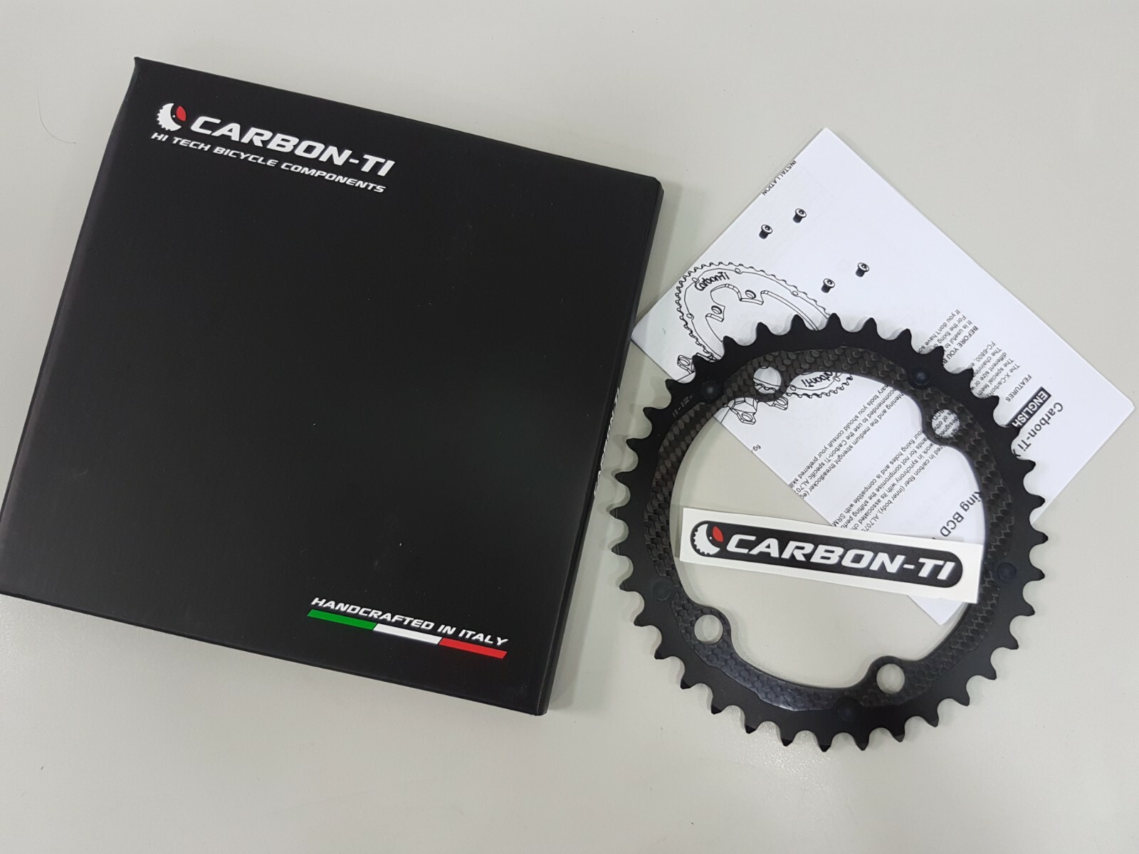 Carbon-Ti X-CarbonRing BCD110x4Bolt Road Inner Chainring (34/36/40 /44/46t)