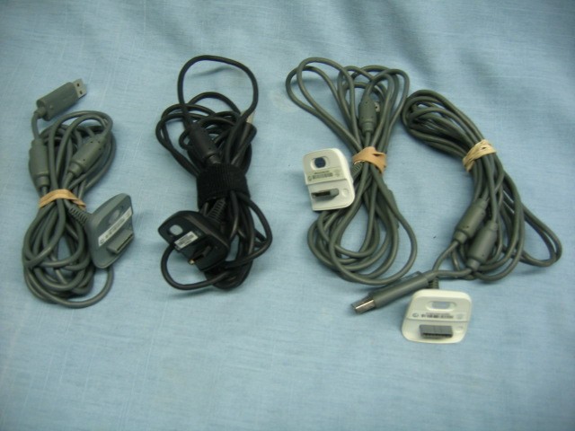OEM Microsoft Xbox 360 Controller Play and Charge Cable -- Choose Color