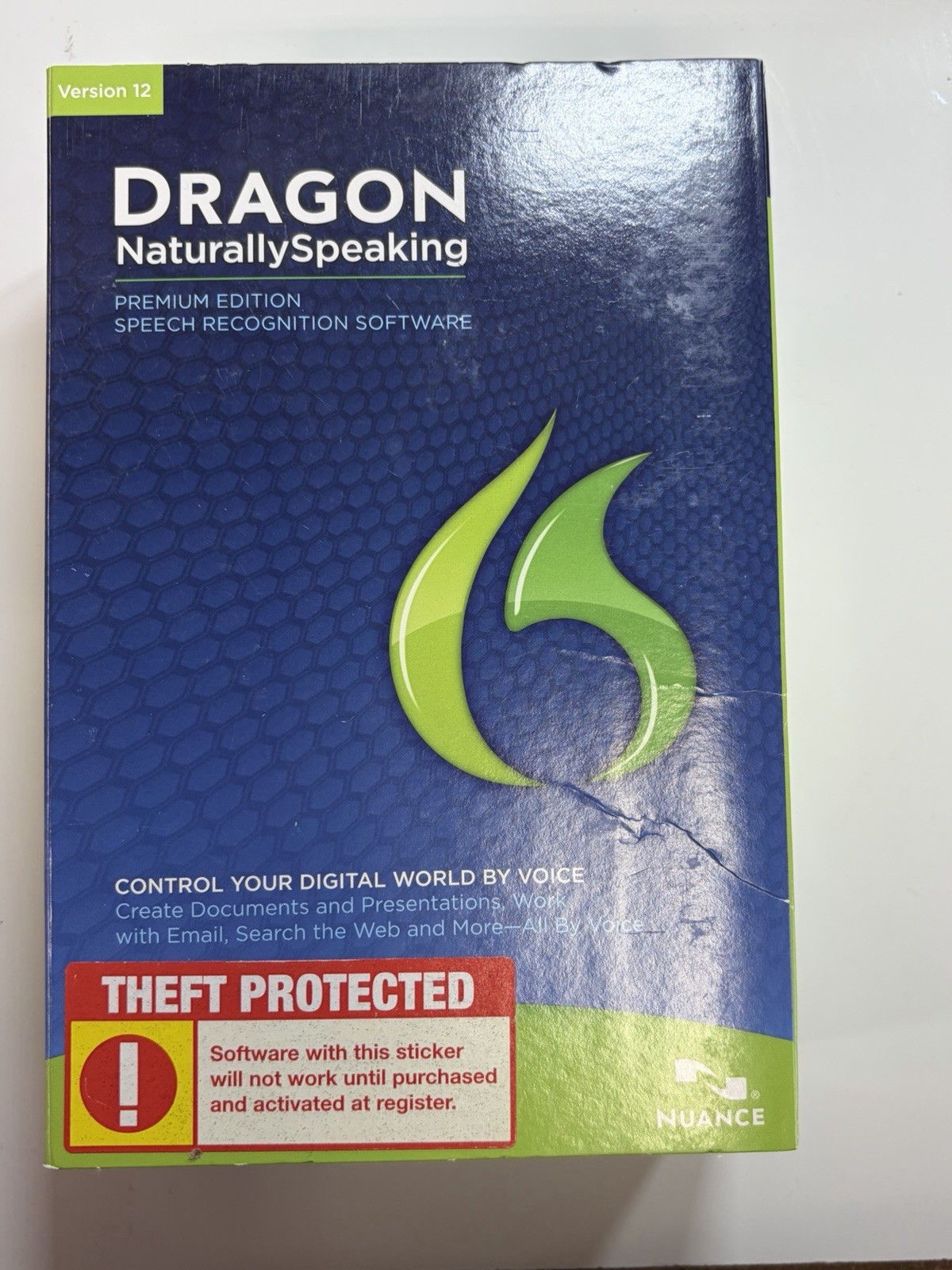 DRAGON Naturally Speaking Premium Edition Version 12 Speech Recognition Software