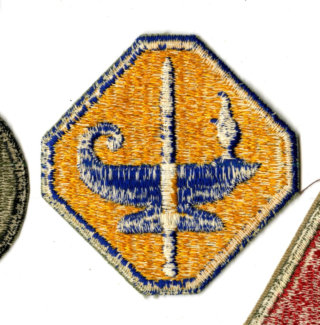 Army Specialized Training Program White Back Patch WWII Vintage
