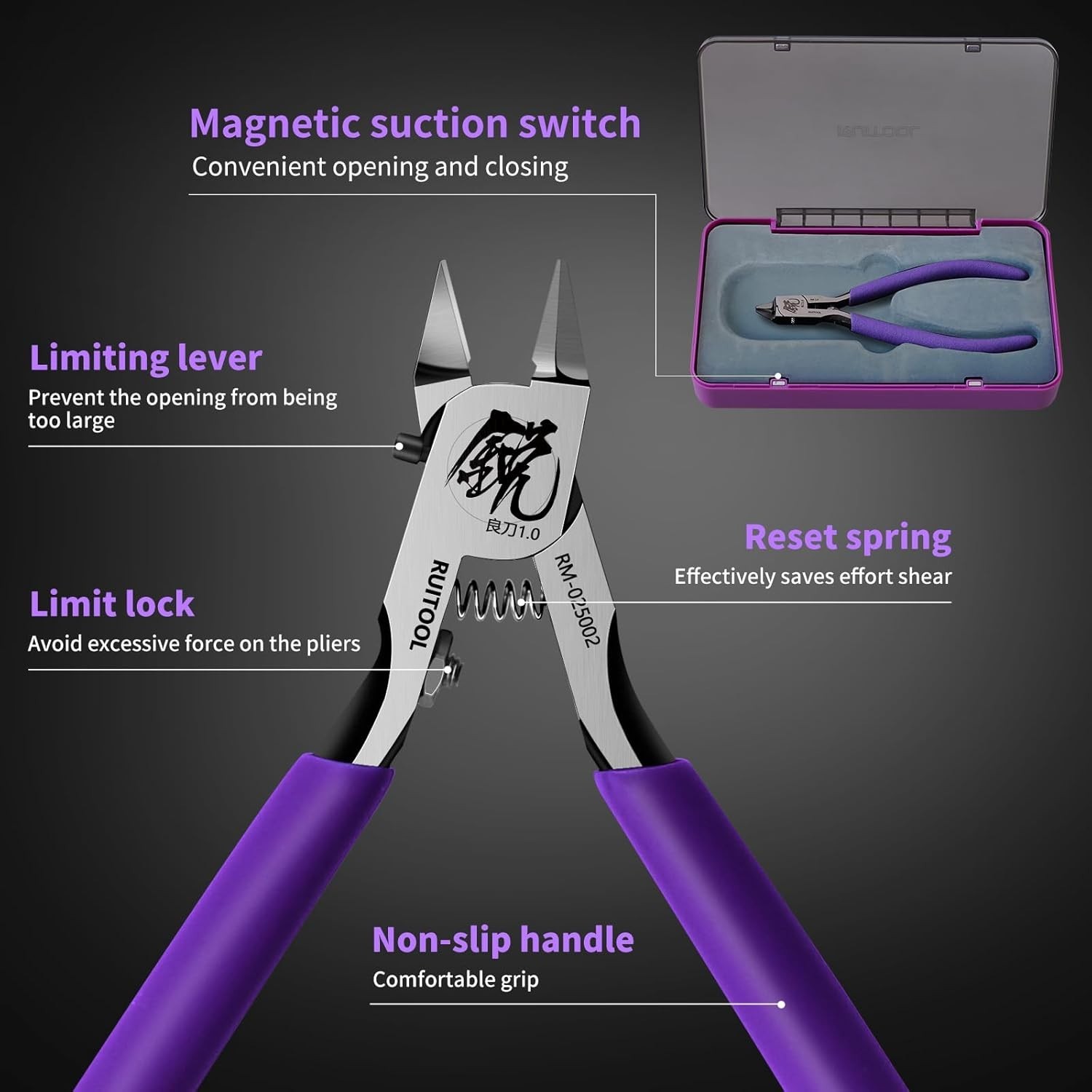 Model Nipper Precision Crafting Tool Plastic Model Cutting Tool Non-slip Grip