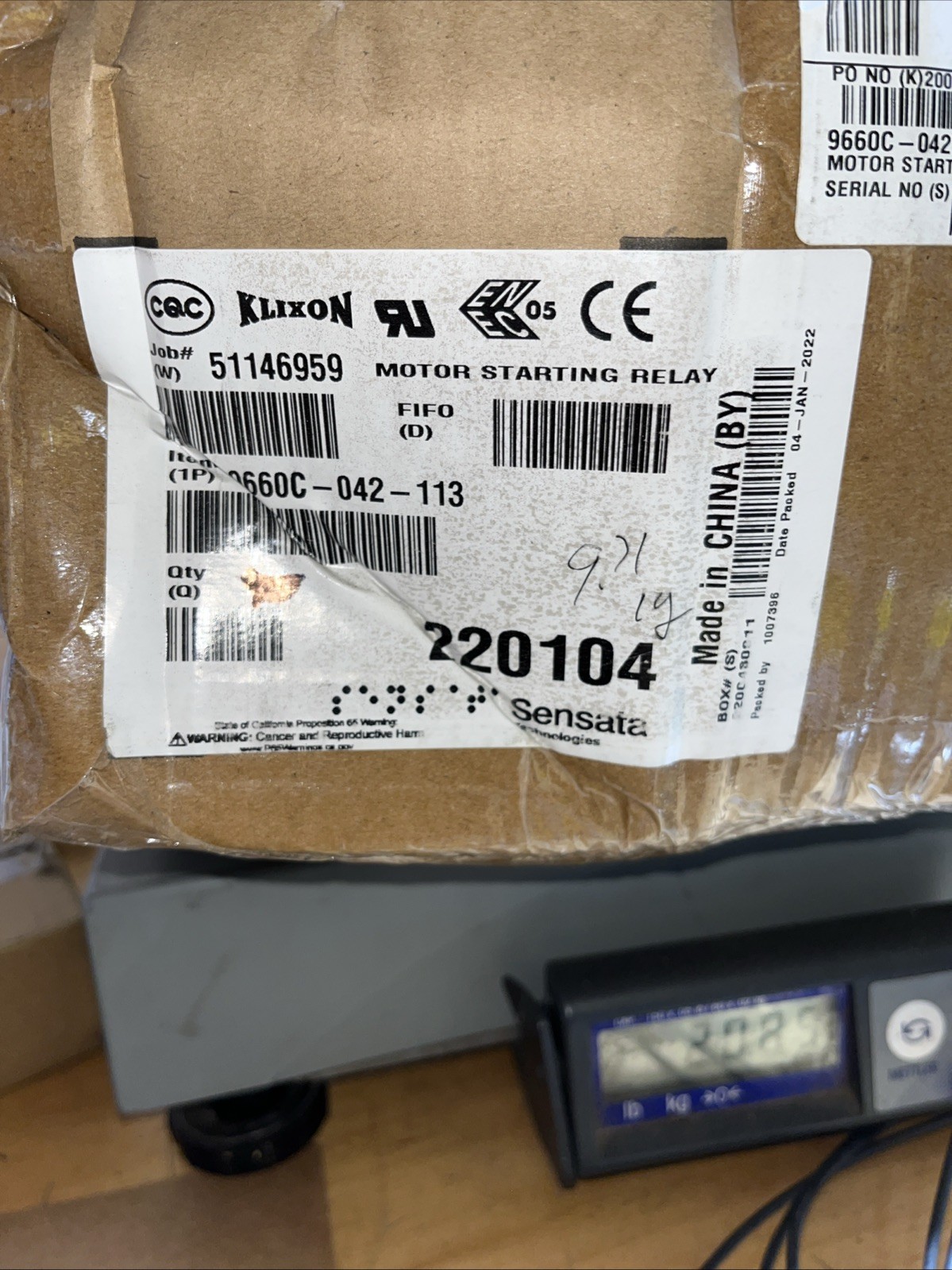 Klixon Compressor Relay 9660c-042-113 Current Starter refrigeration Dixie Narco