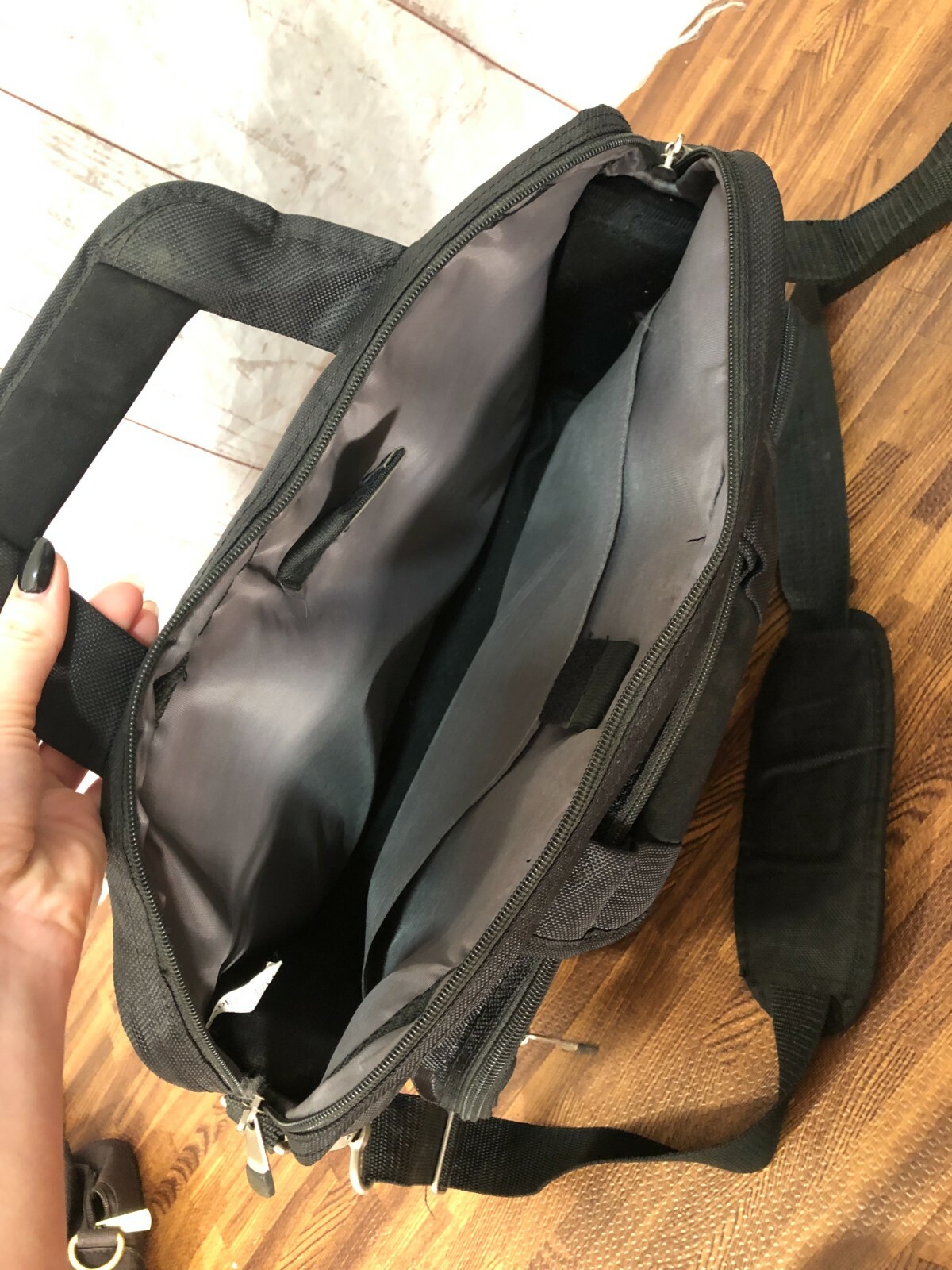 Dell Laptop Computer Briefcase Messenger Bag Shoulder Strap Black