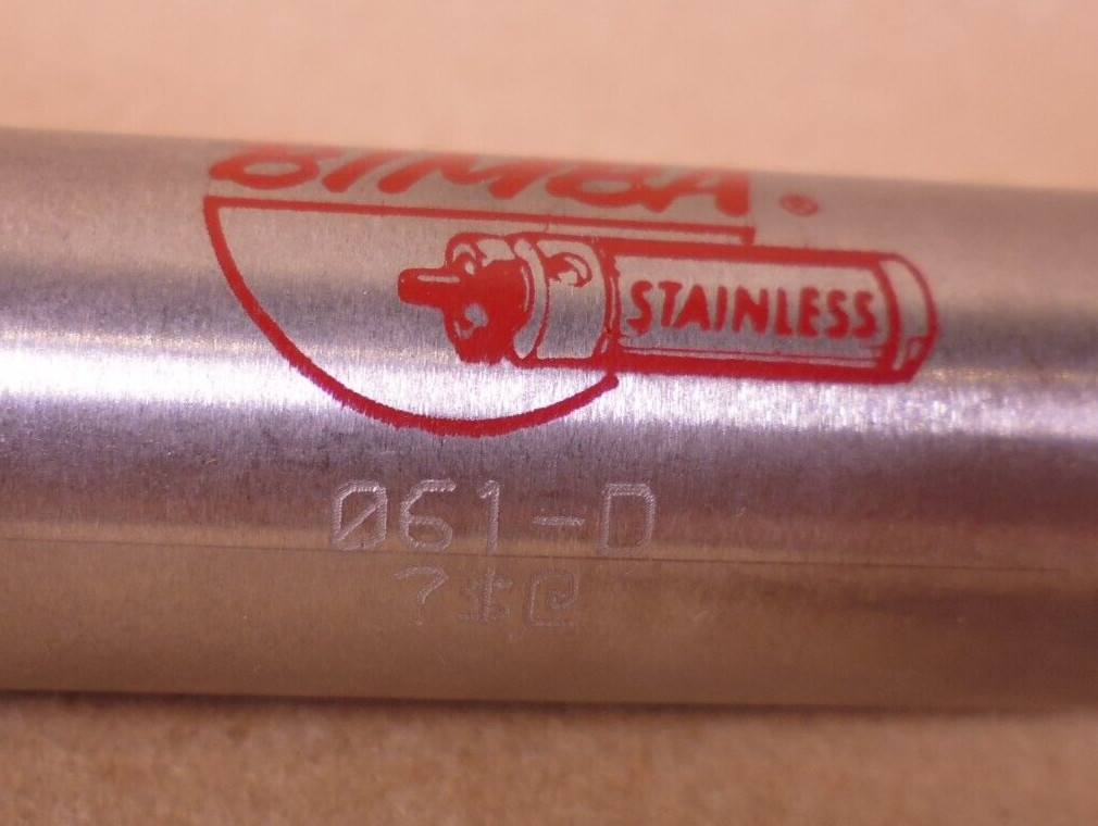 Bimba 061-D Pneumatic Cylinder Double Acting 7/8" Bore, 1" Stroke , 061D