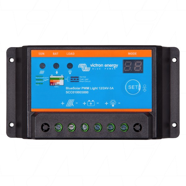 Victron Energy BlueSolar PWM-LC12/24V-5A 12V/24V 5A PWM LIGHT-CHARGE Solar