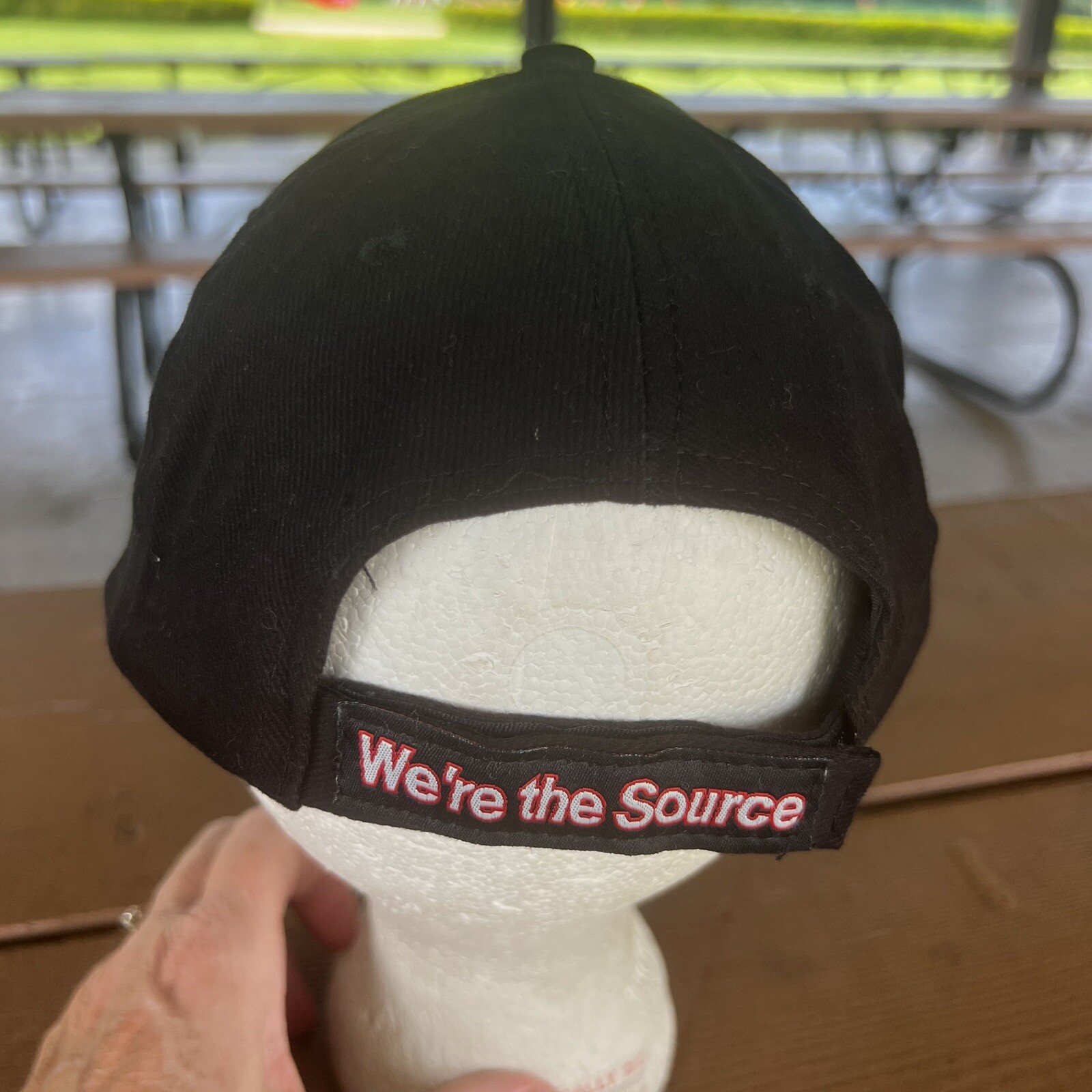 MATCO TOOLS Black Hat Cap w RWB Eagle Hook Loop We’re The Source on Back
