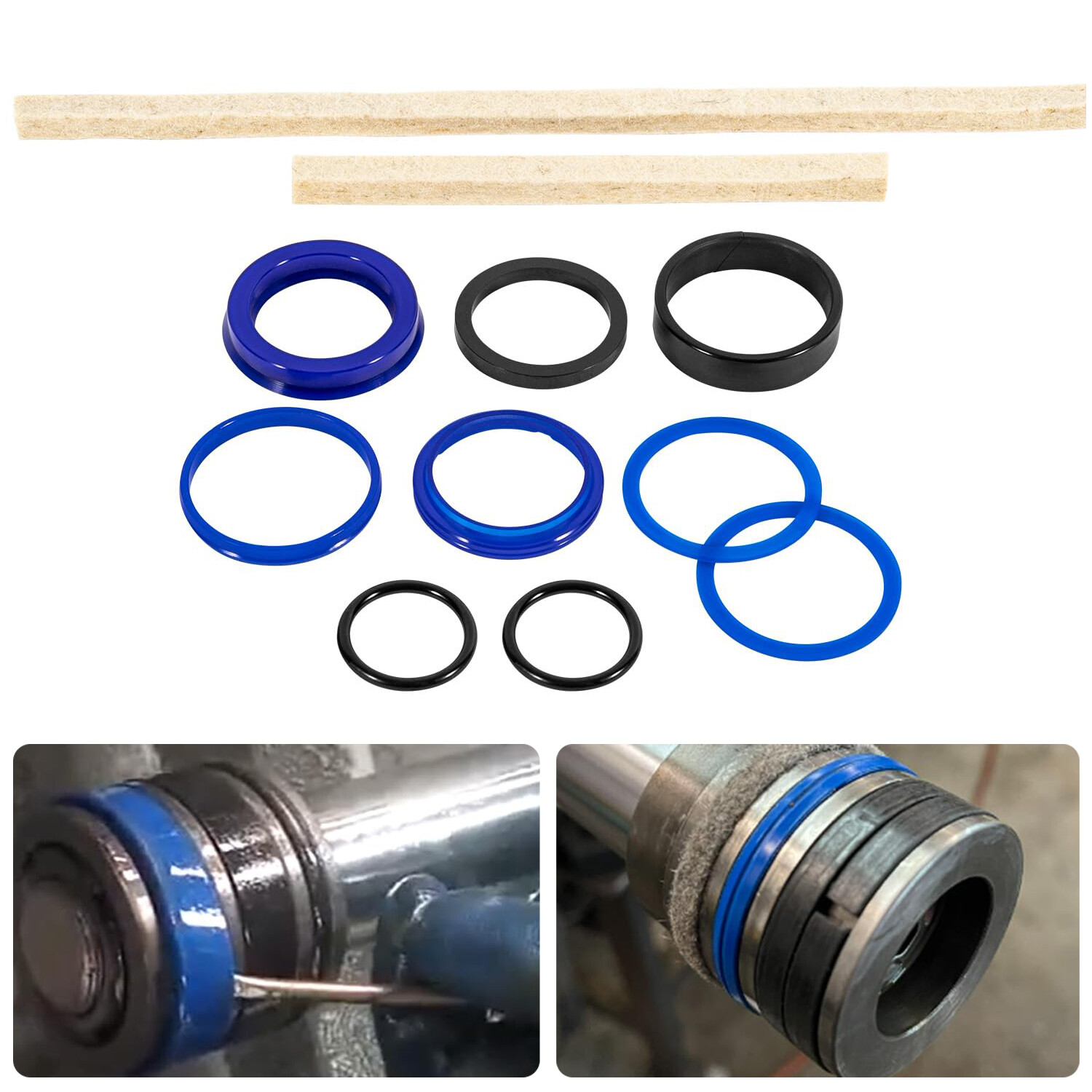 FJ783-12TH Rotary Lift Kit Cylinder Seal Kit for Texas HYD SPO9 SP0A9 SPO7 SPOA7